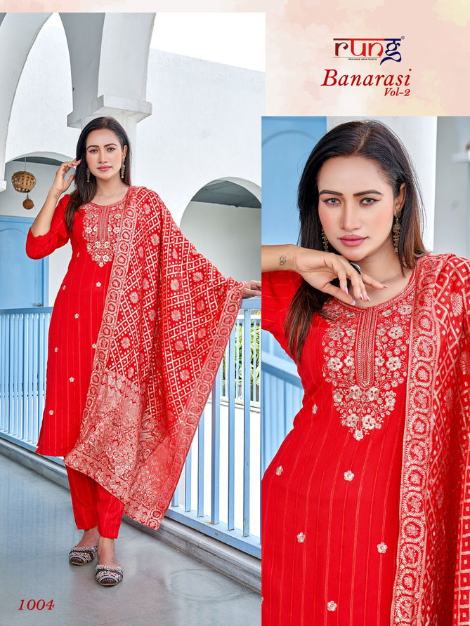 Banarasi Vol 2 By Rung Readymade Suits Catalog